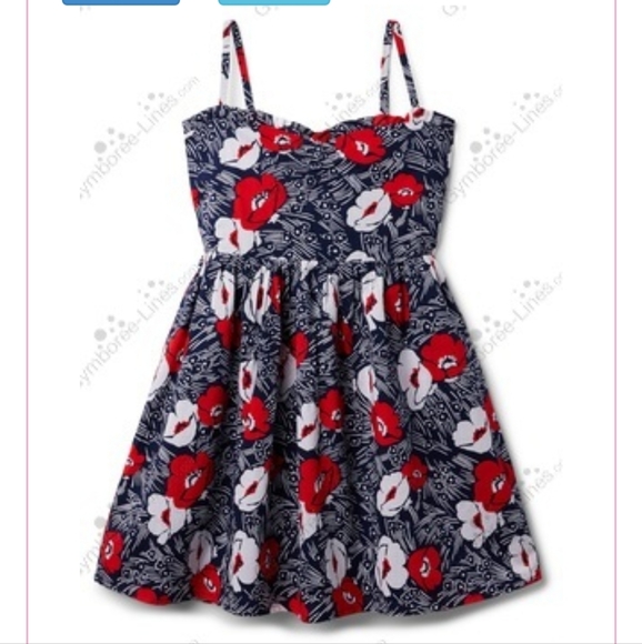 Janie and Jack Other - EUC Janie and Jack Navy floral sweetheart dress size 8